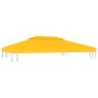 Toldo de cenador 2 niveles 310 g/m² 4x3 m amarillo de vidaXL, Cubiertas para carpas y cenadores - Ref: Foro24-312076, Precio:...