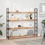 Floating shelf 2 units acacia wood oil finish 120x20x4 cm by , Shelves and shelves - Ref: Foro24-3279592, Price: 93,94 €, Dis...