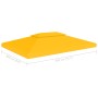 Toldo de cenador 2 niveles 310 g/m² 4x3 m amarillo de vidaXL, Cubiertas para carpas y cenadores - Ref: Foro24-312076, Precio:...