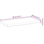 Solid acacia wood floating shelf with oil finish 80x40x4 cm by , Shelves and shelves - Ref: Foro24-3279635, Price: 68,53 €, D...