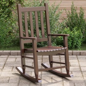 Solid brown poplar wood rocking chair for children by , Rocking chairs - Ref: Foro24-4008876, Price: 59,99 €, Discount: %