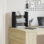 Organizador escritorio madera ingeniería negro 34,5x15,5x35,5cm de , Clasificación y organización - Ref: Foro24-848053, Preci...