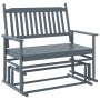 Sliding solid poplar wood bench 118x70x104.5 cm by , Rocking chairs - Ref: Foro24-4008869, Price: 189,99 €, Discount: %