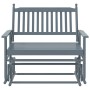 Sliding solid poplar wood bench 118x70x104.5 cm by , Rocking chairs - Ref: Foro24-4008869, Price: 189,99 €, Discount: %