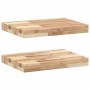 Floating shelves 2 units untreated acacia wood 60x30x4 cm by , Shelves and shelves - Ref: Foro24-3279448, Price: 73,60 €, Dis...