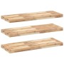 Floating shelves 3 units untreated acacia wood 100x30x4 cm by , Shelves and shelves - Ref: Foro24-3279457, Price: 161,15 €, D...