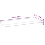 Solid untreated acacia wood floating shelf 100x30x4 cm by , Shelves and shelves - Ref: Foro24-3279455, Price: 61,60 €, Discou...