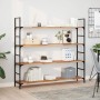 Floating shelf 2 units acacia wood oil finish 140x30x2 cm by , Shelves and shelves - Ref: Foro24-3279544, Price: 92,77 €, Dis...