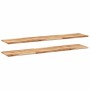 Floating shelf 2 units acacia wood oil finish 140x30x2 cm by , Shelves and shelves - Ref: Foro24-3279544, Price: 92,77 €, Dis...