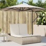 Double sun lounger with beige synthetic rattan cushions by , Loungers - Ref: Foro24-368094, Price: 332,29 €, Discount: %