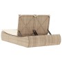 Tumbona doble con cojines ratán sintético beige de , Tumbonas - Ref: Foro24-368094, Precio: 332,29 €, Descuento: %