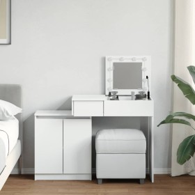 Dresser with white LED lights 115x37x110.5 cm by , Bedroom Dressers - Ref: Foro24-848227, Price: 130,70 €, Discount: %