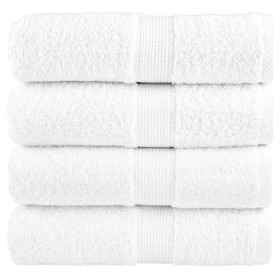 Toallas 4 unidades 100% algodón blanco 30x30 cm 600 gsm de , Toallas - Ref: Foro24-137117, Precio: 14,11 €, Descuento: %