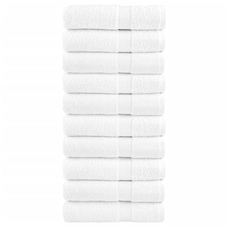 Toallas de baño 10 uds 100% algodón blanco 100x150 cm 600 gsm de , Toallas - Ref: Foro24-137134, Precio: 165,89 €, Descuento: %