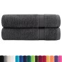 Shower towels 2 units 100% cotton anthracite 70x140 cm 600 gsm by , Towels - Ref: Foro24-137160, Price: 28,89 €, Discount: %