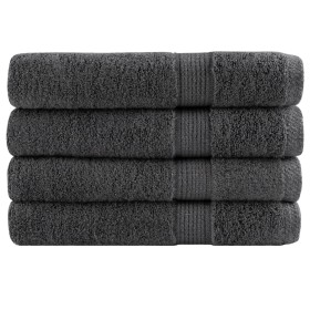 Sauna towels 4 pcs 100% cotton anthracite 80x200 cm 600 gsm by , Towels - Ref: Foro24-137169, Price: 74,99 €, Discount: %