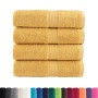 Guest towels 4 units 100% cotton yellow 30x50 cm 600 gsm by , Towels - Ref: Foro24-137279, Price: 14,99 €, Discount: %