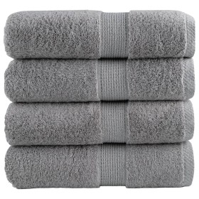 4 units of 100% cotton grey towels 30x30 cm 600 gsm by , Towels - Ref: Foro24-137300, Price: 12,99 €, Discount: %