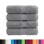 Toallas 4 unidades 100% algodón gris 30x30 cm 600 gsm de , Toallas - Ref: Foro24-137300, Precio: 12,34 €, Descuento: %