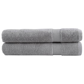 Sauna towels 2 units 100% cotton gray 80x200 cm 600 gsm by , Towels - Ref: Foro24-137314, Price: 39,99 €, Discount: %