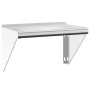 Stainless steel silver wall shelf 50x30x31 cm by , Shelves and shelves - Ref: Foro24-30277, Price: 44,00 €, Discount: %