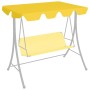 Dosel de repuesto columpio jardín amarillo 188/168x145/110 cm de vidaXL, Cubiertas para carpas y cenadores - Ref: Foro24-3120...