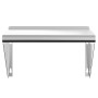 Stainless steel silver wall shelf 50x30x31 cm by , Shelves and shelves - Ref: Foro24-30277, Price: 44,00 €, Discount: %