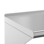 Stainless steel silver wall shelf 50x30x31 cm by , Shelves and shelves - Ref: Foro24-30277, Price: 44,00 €, Discount: %