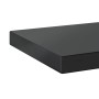 Wall shelves 2 units stainless steel black 100x23.5x3 cm by , Shelves and shelves - Ref: Foro24-30289, Price: 46,23 €, Discou...