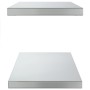 Wall shelves 2 units stainless steel silver 75x30x3 cm by , Shelves and shelves - Ref: Foro24-30282, Price: 43,75 €, Discount: %