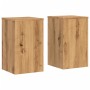 Plant stands 2 units oak wood artisan 30x30x50 cm by , Pot stands - Ref: Foro24-852923, Price: 62,75 €, Discount: %