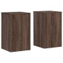 Soportes de plantas 2 uds madera marrón roble 30x30x50 cm de , Soportes para macetas - Ref: Foro24-852921, Precio: 64,44 €, D...