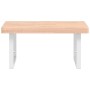 Wall-mounted sink shelf made of steel and solid beech wood by , bathroom vanities - Ref: Foro24-3302504, Price: 98,75 €, Disc...