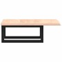 Wall-mounted steel and solid oak wood sink shelf by , bathroom vanities - Ref: Foro24-3302533, Price: 57,39 €, Discount: %