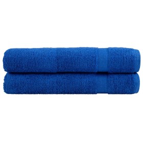 Premium towels 2 units 100% cotton blue 100x200 cm 600 gsm by , Towels - Ref: Foro24-137197, Price: 50,99 €, Discount: %