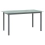 Mesa de jardín de aluminio y vidrio gris claro 150x90x74 cm de vidaXL, Mesas de jardín - Ref: Foro24-312204, Precio: 182,99 €...