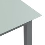 Light gray aluminum and glass garden table 150x90x74 cm by vidaXL, Garden tables - Ref: Foro24-312204, Price: 182,99 €, Disco...