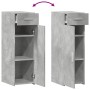 Aparador de madera de ingeniería gris hormigón 30x42,5x93 cm de , Aparadores - Ref: Foro24-846274, Precio: 67,99 €, Descuento: %