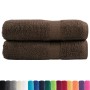 Bathroom towels 2 units 100% brown cotton 100x150 cm 600 gsm by , Towels - Ref: Foro24-137239, Price: 37,99 €, Discount: %