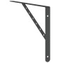 Set of 4 black stainless steel shelf brackets 40x2.5x25 cm by , Shelves and shelves - Ref: Foro24-30305, Price: 30,23 €, Disc...