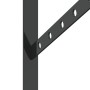 Set of 4 black stainless steel shelf brackets 40x2.5x25 cm by , Shelves and shelves - Ref: Foro24-30305, Price: 30,23 €, Disc...