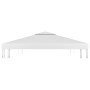 Toldo de cenador 2 niveles 310 g/m² 4x3 m blanco de vidaXL, Cubiertas para carpas y cenadores - Ref: Foro24-312077, Precio: 8...