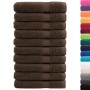 Premium towels 10 units 100% cotton brown 100x200 cm 600 gsm by , Towels - Ref: Foro24-137247, Price: 223,99 €, Discount: %