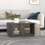 Solid gray pine wood coffee table 80x50x40 cm by vidaXL, Coffee table - Ref: Foro24-814421, Price: 69,99 €, Discount: %