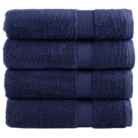 Hand towels 4 units 100% cotton navy blue 50x100 cm 600gsm by , Towels - Ref: Foro24-137258, Price: 27,99 €, Discount: %