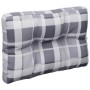 Cushion for pallet sofa, gray checkered fabric, 50x40x12 cm by , Cushions for chairs and sofas - Ref: Foro24-360549, Price: 1...