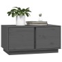 Solid gray pine wood coffee table 80x50x40 cm by vidaXL, Coffee table - Ref: Foro24-814421, Price: 69,99 €, Discount: %