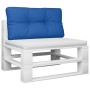 Cushion for pallet sofa in blue fabric 70x40x12 cm by , Cushions for chairs and sofas - Ref: Foro24-360589, Price: 27,99 €, D...