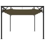 Garden gazebo with retractable roof taupe gray 3x3m 180 g/m² by vidaXL, Tents and gazebos - Ref: Foro24-312220, Price: 285,91...