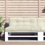 Kissen für Palettensofa, cremefarbenes Gewebe, 120x40x12 cm. von , Kissen für Stühle und Sofas - Ref: Foro24-360625, Preis: 2...